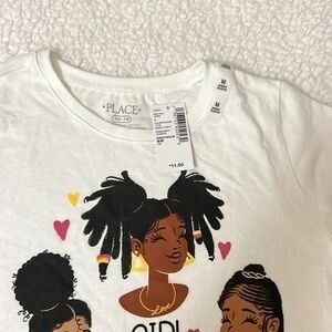 Place White Tee with Colorful Graphic